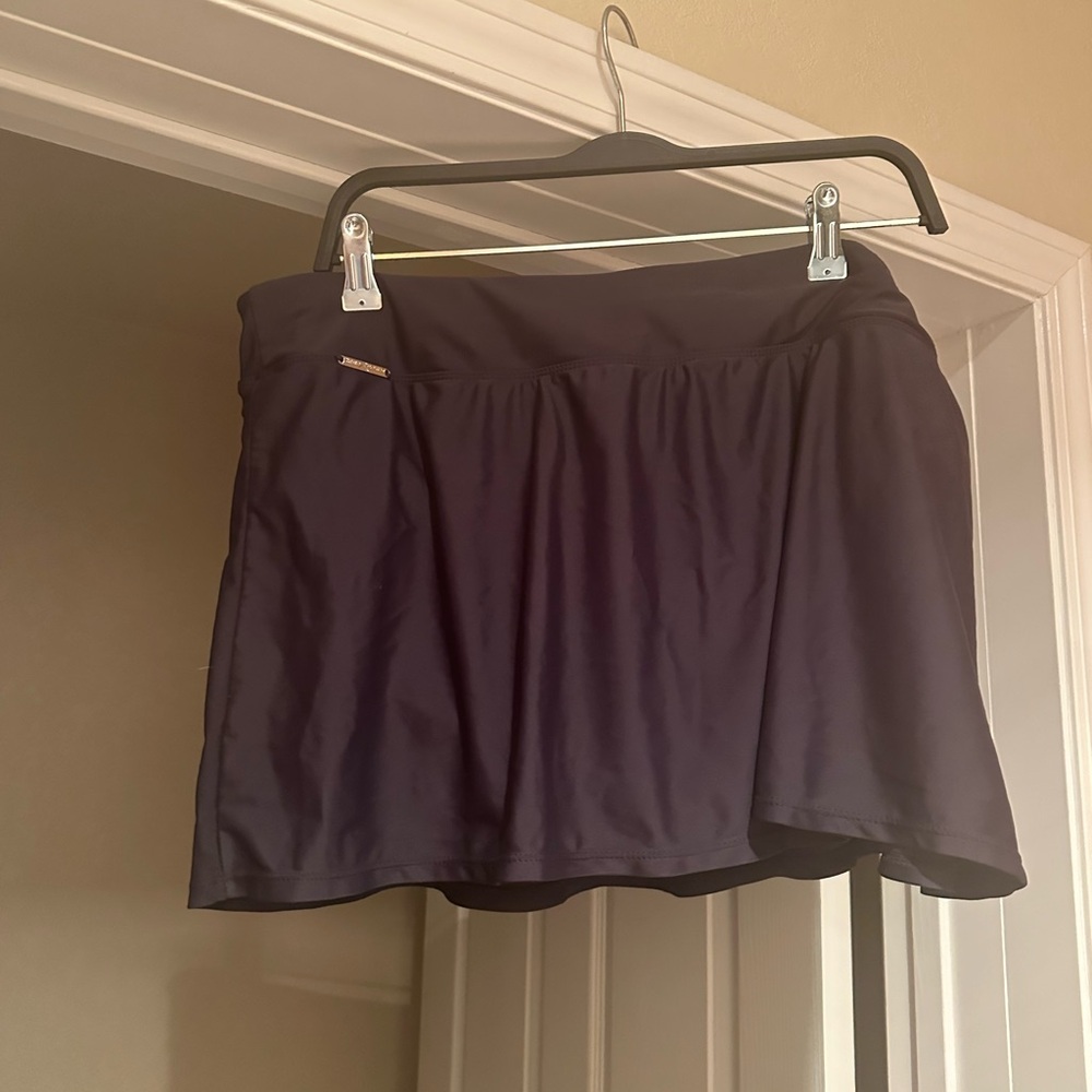 Black Athletic Swim skirt 1x